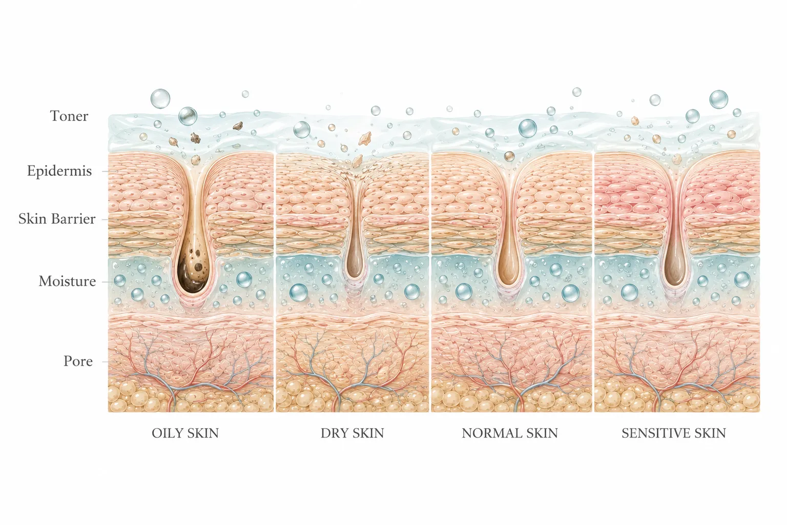 Diagram showing who benefits from toner and who can skip it
