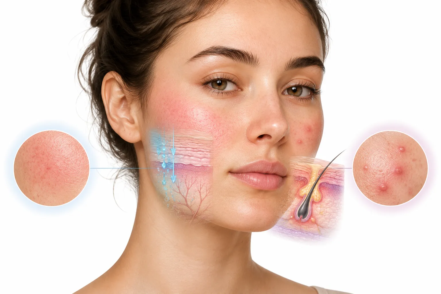 Calm, clear skin that is both sensitive and acne-prone