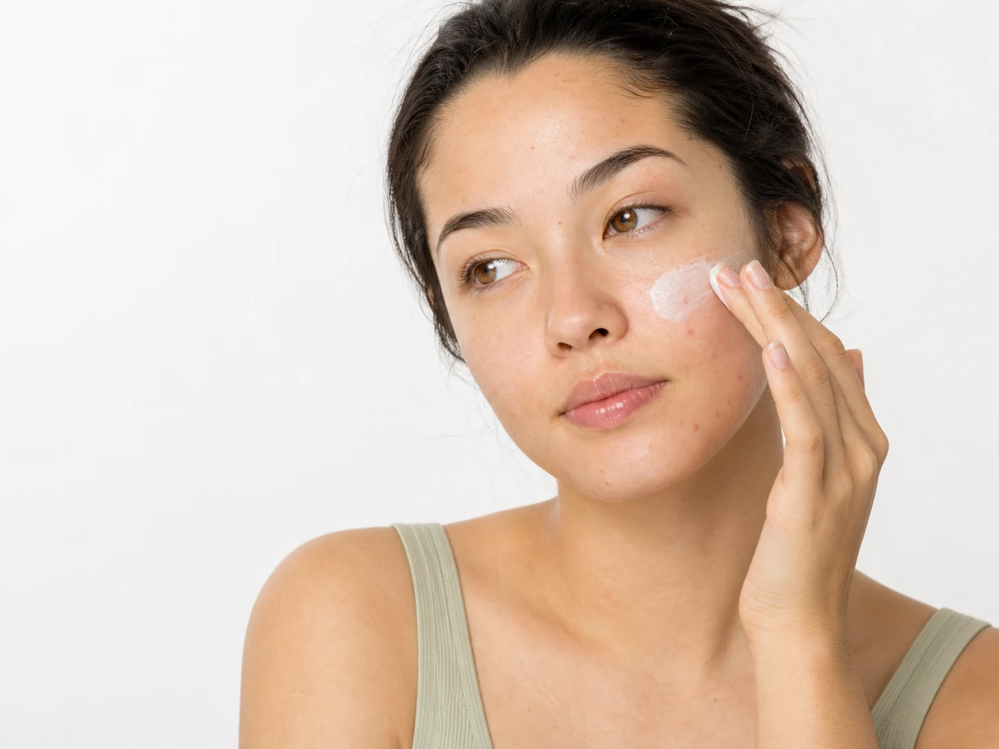 Various presentations of sensitive skin: redness, flushing, dry patches, and skin that looks normal but feels sensitive