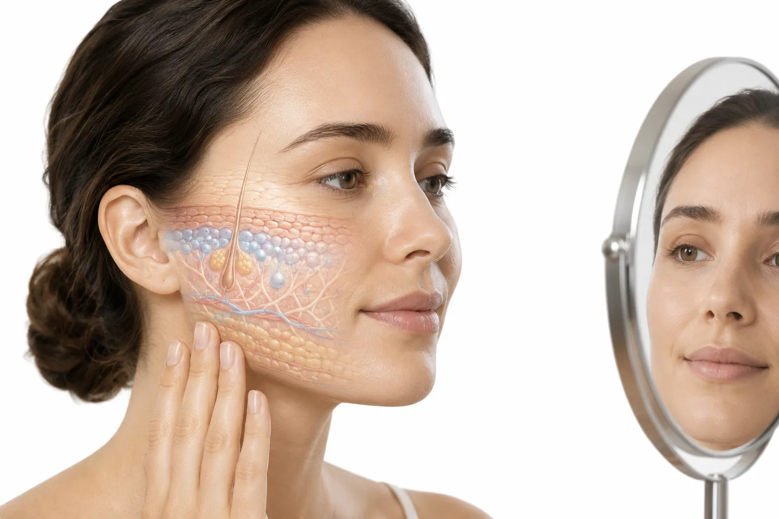 Balanced, healthy-looking skin with a natural glow
